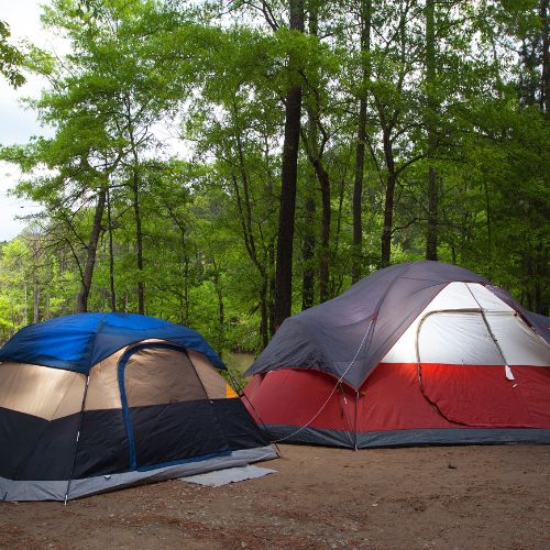 tent camping, one of the most common types of camping