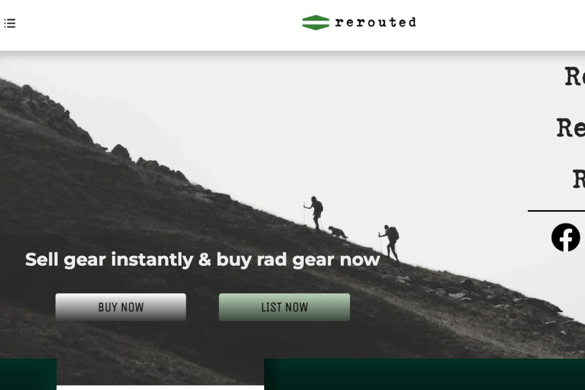 ReRouted is an online store where you can bell and sell used camping gear and outdoor supplies