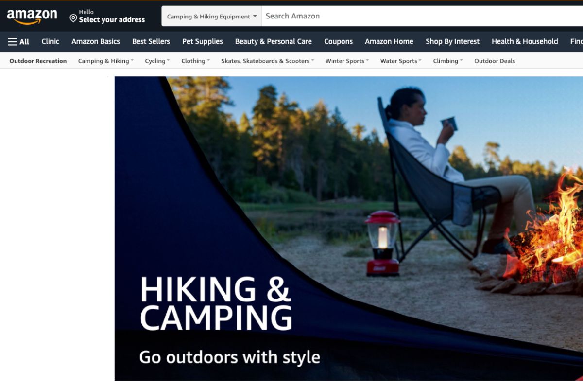 find camping gear discounts at amazon