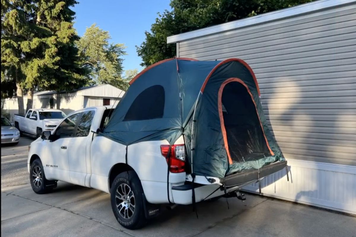 Nissan titan bed outlet tent